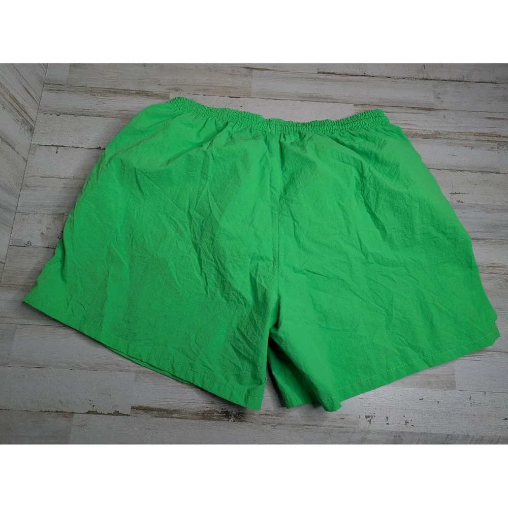 Uzzi Amphibious Gear Nylon Shorts Green Large Vintage 90s Lined Beach Patrol
